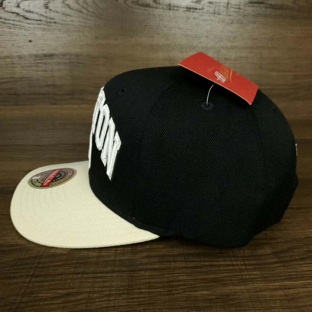 Houston Rockets Mitchell & Ness‎ NBA Redline Snapback Hat Cap 3D Logo Black NWT